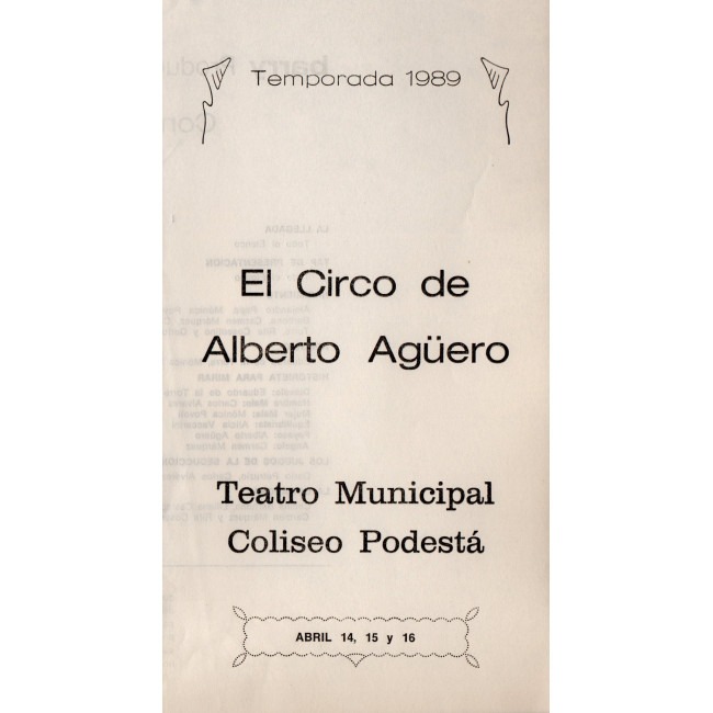 "El circo de Alberto Agüero"