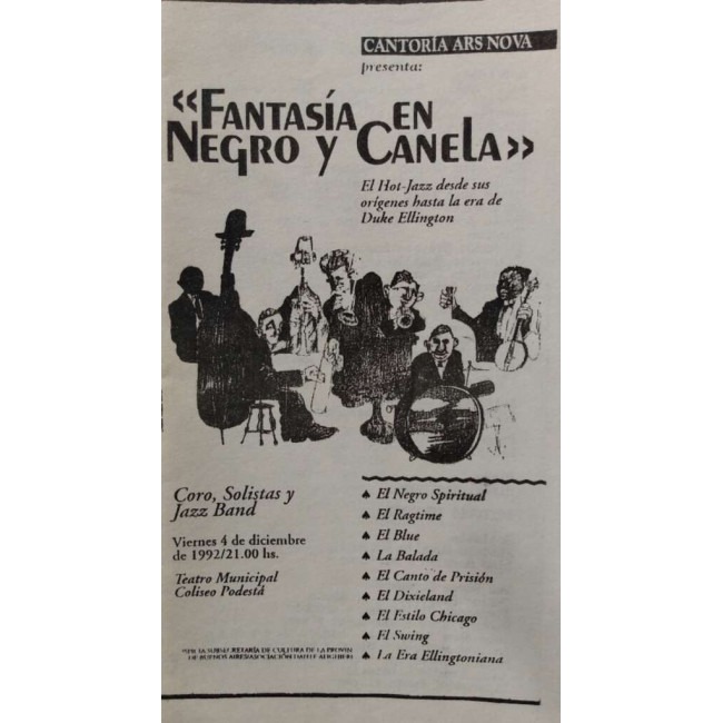 "Fantasia en negro y canela"