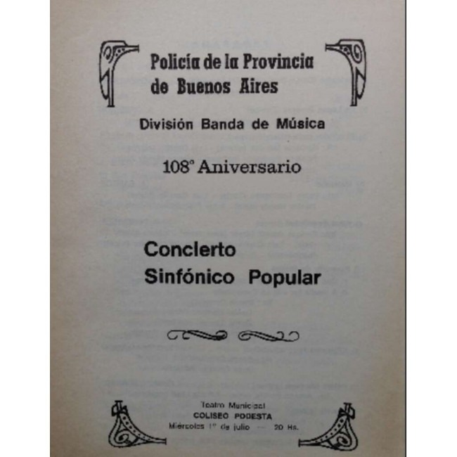 108º Aniversario División de Banda de Música - Concierto Sinfónico Popular