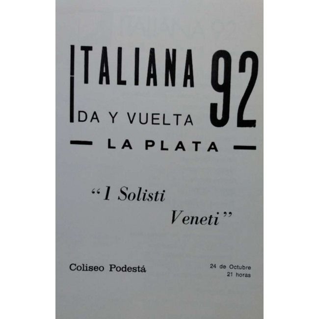 "Italiana 92 - Ida y vuelta"