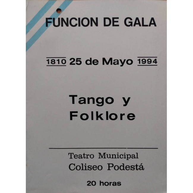 Velada de Gala: Tango y Folklore