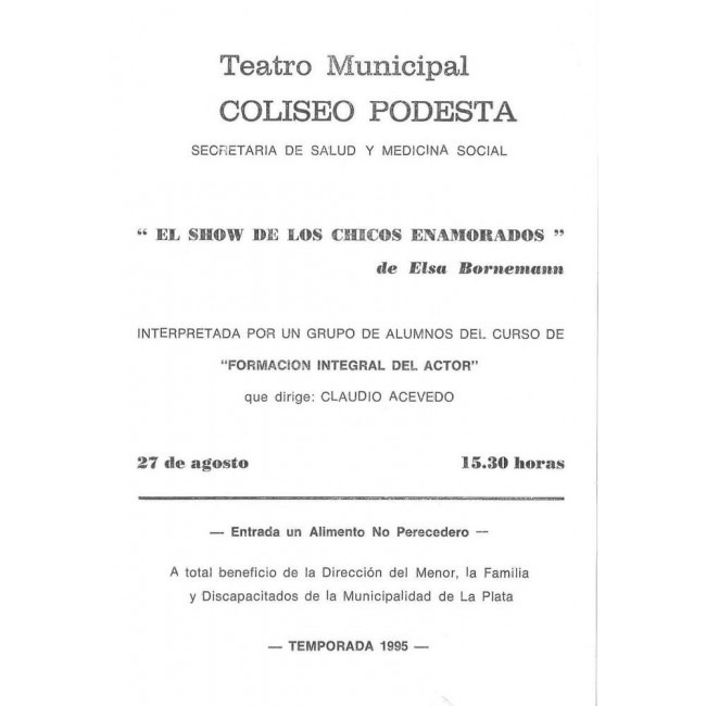 "El show de los chicos enamorados"/"Maquinas"/"Que los cumplas feliz"