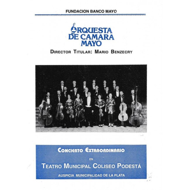 Concierto extraordinario de la Orquesta de Camara Mayo