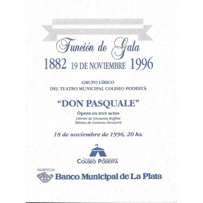 "Don Pascuale"-Velada de Gala