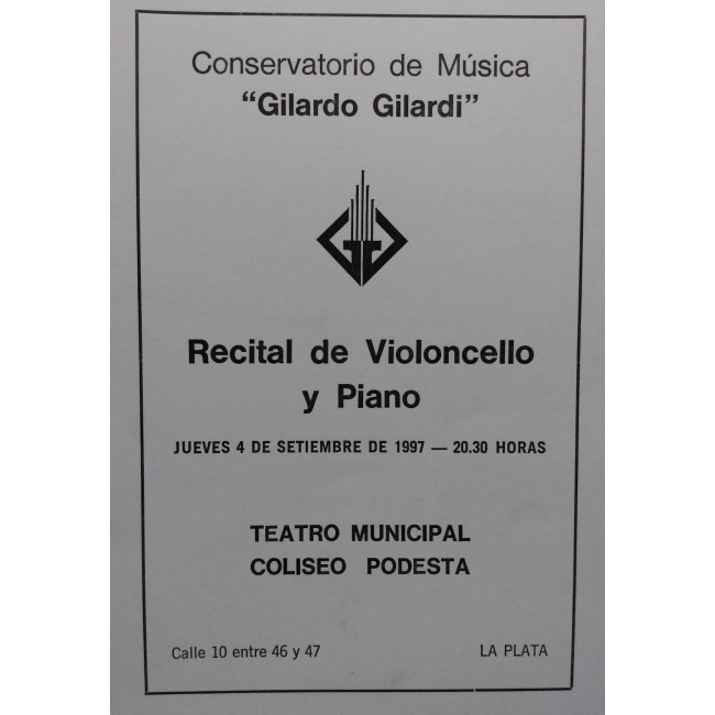 Recital de Violoncello y Piano