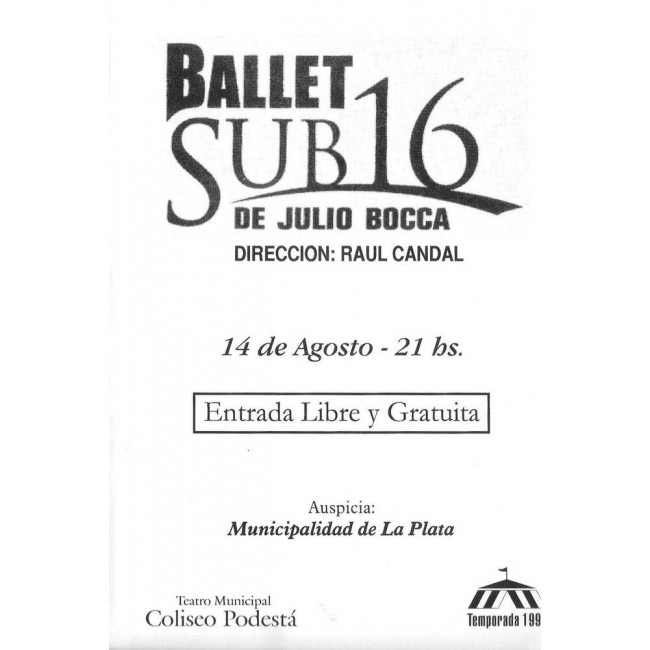 Ballet sub16 de Julio Boca