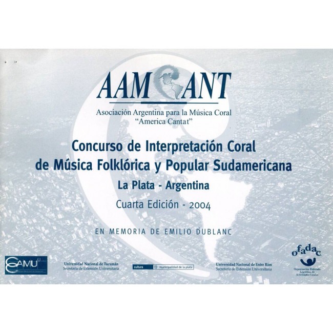Cuarto Concursdo de Interpretación Coral de Música Folklórica y Popular Sudamericana