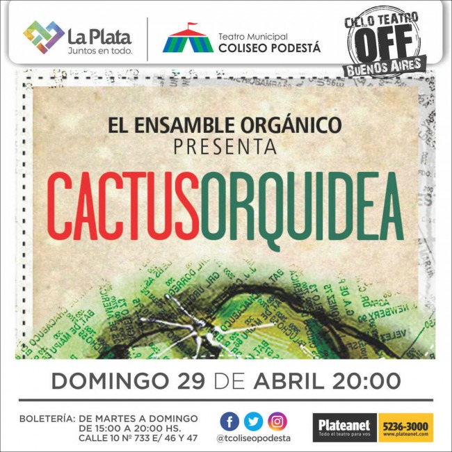 Ciclo Teatro Off Buenos Aires. Cactus orquídea