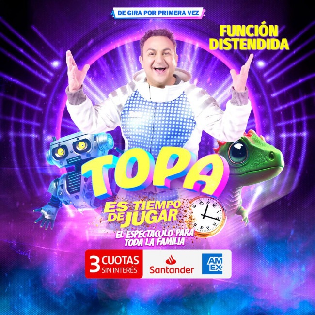 TOPA, Es Tiempo de Jugar. FUNCION DISTENDIDA