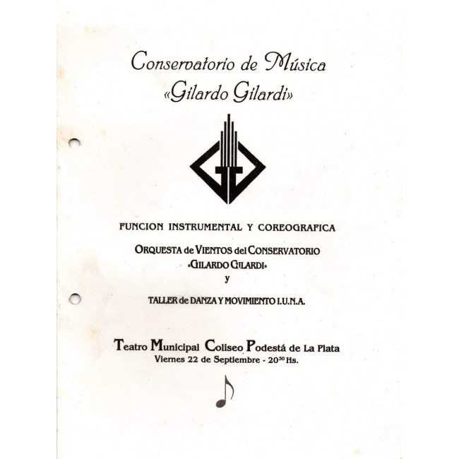 Función Instrumental y coreografica- Conservatorio Gilardo Gilardi