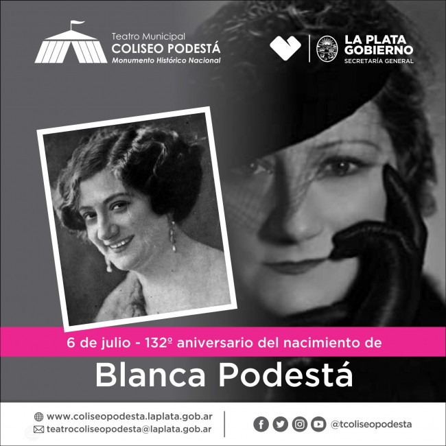 Recordamos a Blanca Podestá a 132 años de su nacimiento