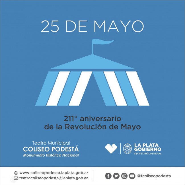 25 de mayo- 211° aniversario de la Revolución de Mayo