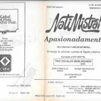 "Nati Mistral apasionadamente"