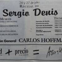 Recital de Sergio Denis