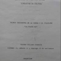 1º Encuentro de la Danza y el Folklore "La Plata 92"