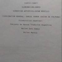 1º Encuentro de la Danza y el Folklore "La Plata 92"