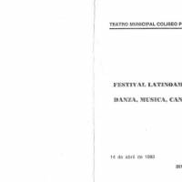Festival Latinoamericano de danza, canto y poesia