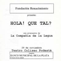 "Hola que tal"