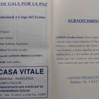 "Noche gala por la paz"