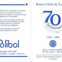 "70° Aniversario Rotary Club de La Plata"