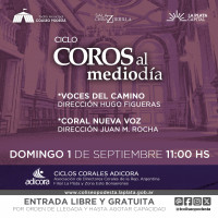 Coros al Mediodía con entrada gratis en el Coliseo Podestá