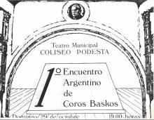 1º Encuentro argentino de Coros Baskos