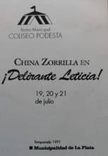 "¡Delirante Leticia!"