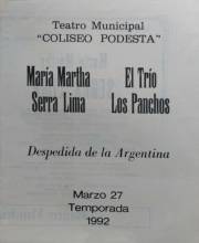 M. Martha Serra Lima y Trio los Panchos