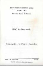 109º Aniversario Concierto Sinfonico