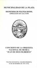 Concierto Orquesta Nacional de Musica "Juan de Dios Filiberto"