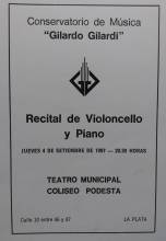 Recital de Violoncello y Piano