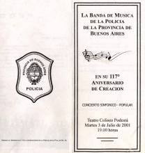 117º Aniversario de la Banda de Música de la Policia Bonaerense