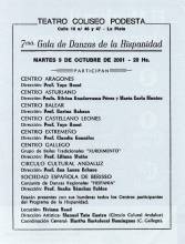 "Séptima Gala de danzas de la Hispanidad"